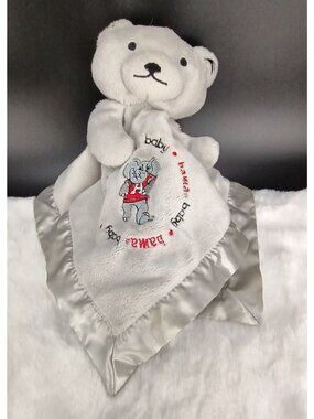 Baby Fanatic "Bama Baby" University Of Alabama Plush Bear Security Blanket Gray